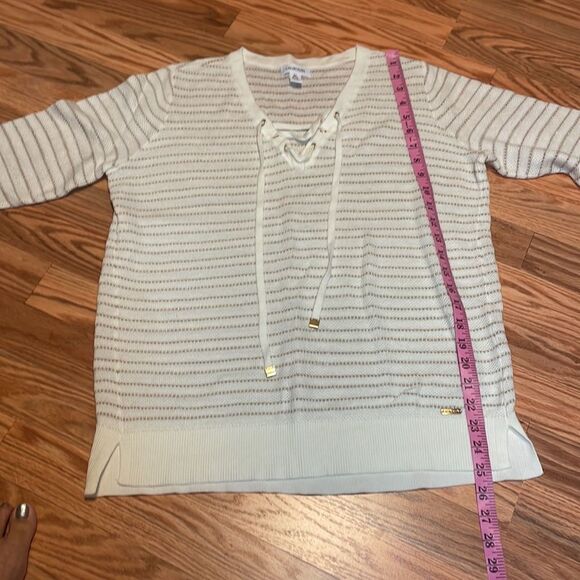 Calvin Klein Neutral Sweater, aesthetic, cream, gold, medium - Picture 5 of 8